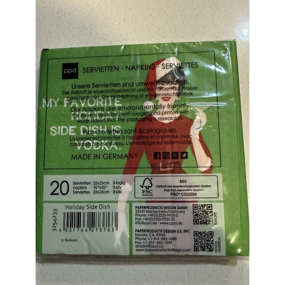 ppd Snarky Holiday Christmas Napkins Set Of‎ 3 New Packages